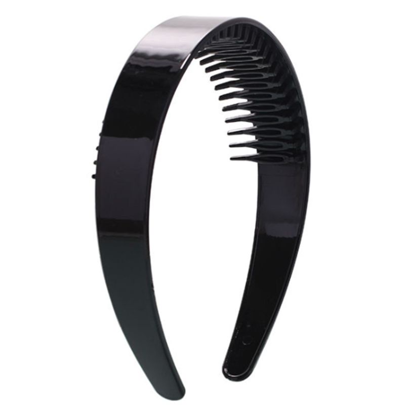 Cài Tóc Nhựa Màu Đen 2.5cm Có Răng Lược Cho Nữ