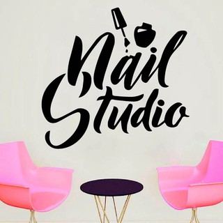 Decal Trang Trí Cửa Tiệm Nail - Spa - HairSalon - Nối Mi Tạo điểm nhấn cho tiệmP5