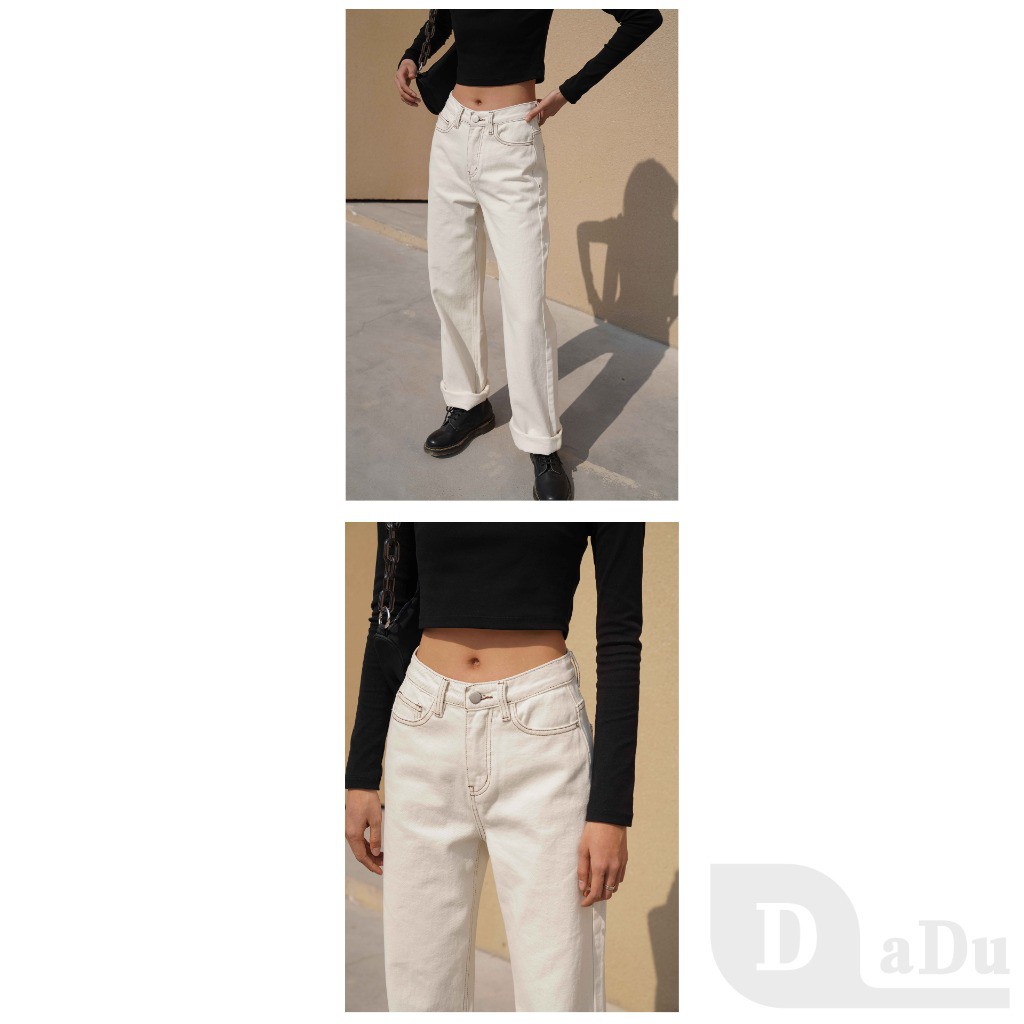 Ảnh Quần jeans ống rộng thời trang dành cho nữ 3