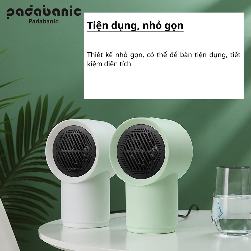 Ảnh Quạt Sưởi Padabanic N5 Mni Để Bàn Nhỏ Gọn Tiện Dụng Dễ Mang Theo 3