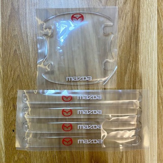 Bộ 10 miếng dán silicon tay, hõm, gương ô tô logo hãng xe MAZDA -  Mazda 2, Mazda 3, Mazda 6, CX5, CX8, BT50, CX3, CX30