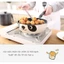 Chảo Panda chống dính đá Maifan cao cấp đáy phẳng phong cách Nhật decor phòng bếp nấu ăn thông minh Lenhome