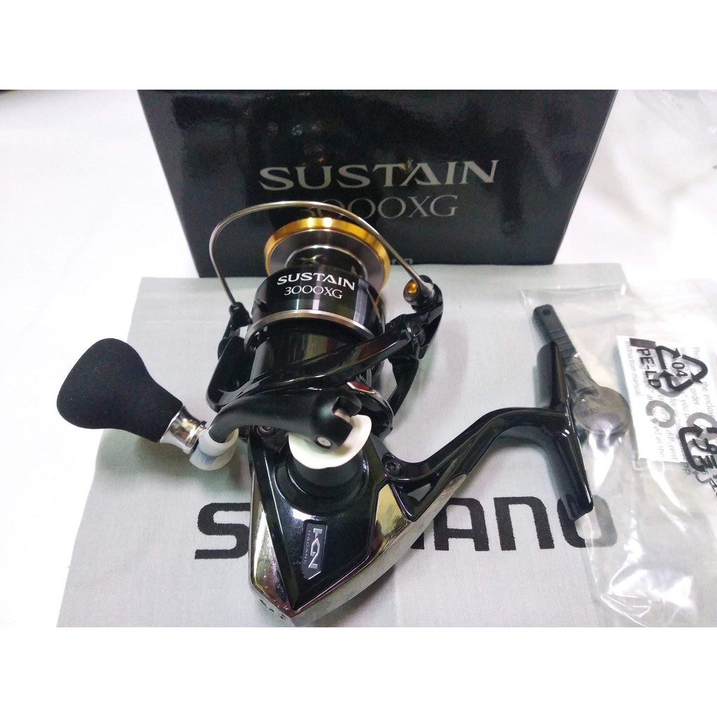 Moulinet Toupie Shimano Sustain 3000XG – Occasion Avec Bobine Supplémentaire (Japon)