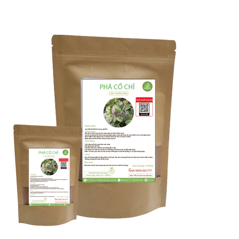 Phá cố chỉ khô thượng hạng JINDO 1kg