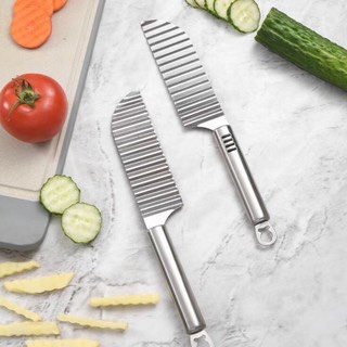 Dao chặn rau củ INOX,tạo sóng cà rốt,bánh da lợn, rau câu Cao Cấp đa năng tiện lợi