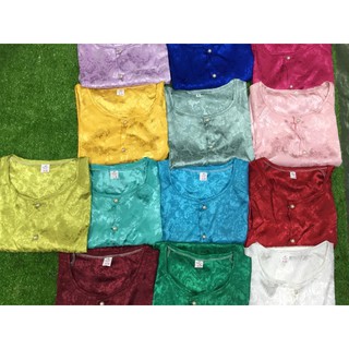 set bà ba gấm quần trắng, đồ bộ bà ba, thời trang nữ truyền thống lễ chùa