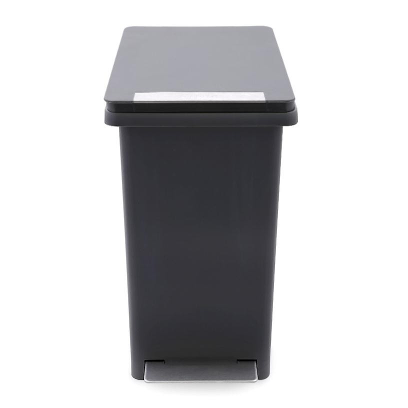 THÙNG RÁC NHỰA ĐẠP FITIS DÒNG COMPACT - 10L (ĐEN XÁM)