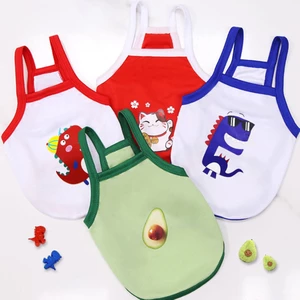 Áo In Hình Quả Bơ Khủng Long Không Tay Dễ Thương Dành Cho Chó Mèo
