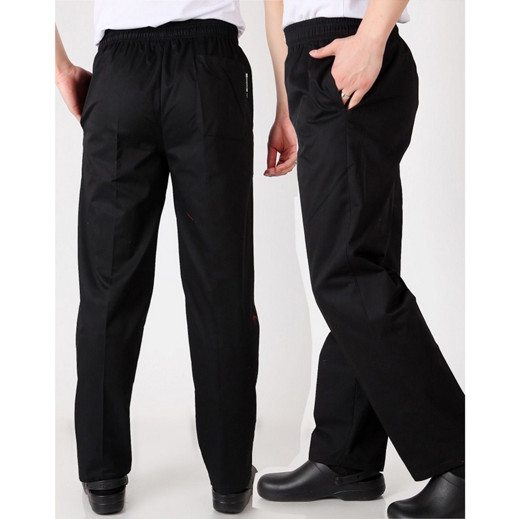 [Có hàng] Nhà hàng thời trang Khách sạn Cafe Waiter Baker Chef Quần đồng phục, Cotton Blend, Thoải mái, 4 mẫu 5 kích cỡ