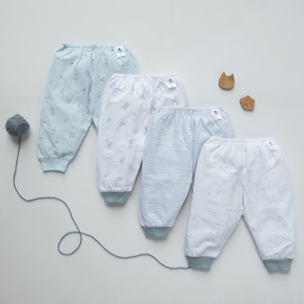Mô tả Combo 4 Quần Dài Sơ Sinh MIOMIO Cho Bé Trai, Bé Gái (Từ 0 - 24 Tháng), Vải Cotton - 1