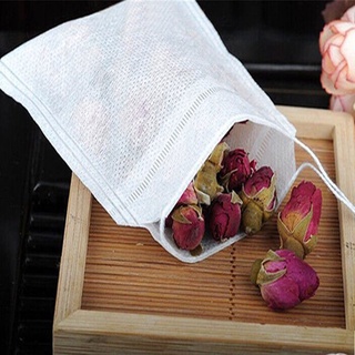 Túi Trà Rỗng Vải Không Dệt 6x8cm / 10x15cm, Túi Lọc Cói Dây Cho Bột Thảo Dược / Gia Vị, 50-200 Cái Bao Bì Thân Thiện Với Môi Trường