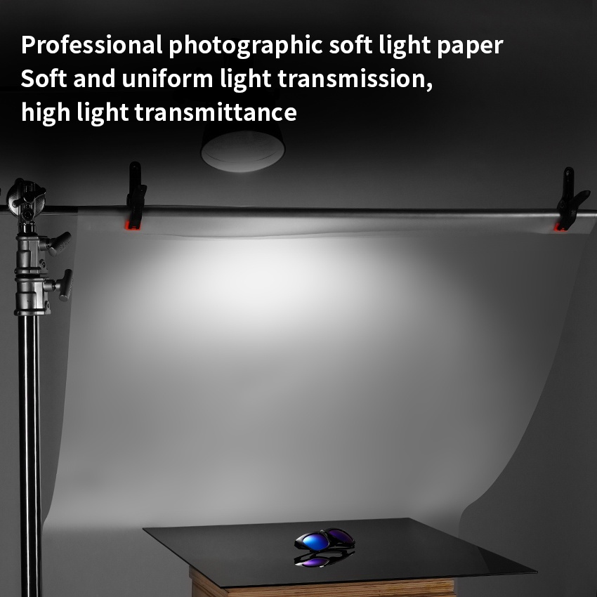 Ảnh Giấy khuếch tán ánh sáng SELENS màu trong mờ kích thước 1.2x1m dùng trong studio chụp ảnh 4