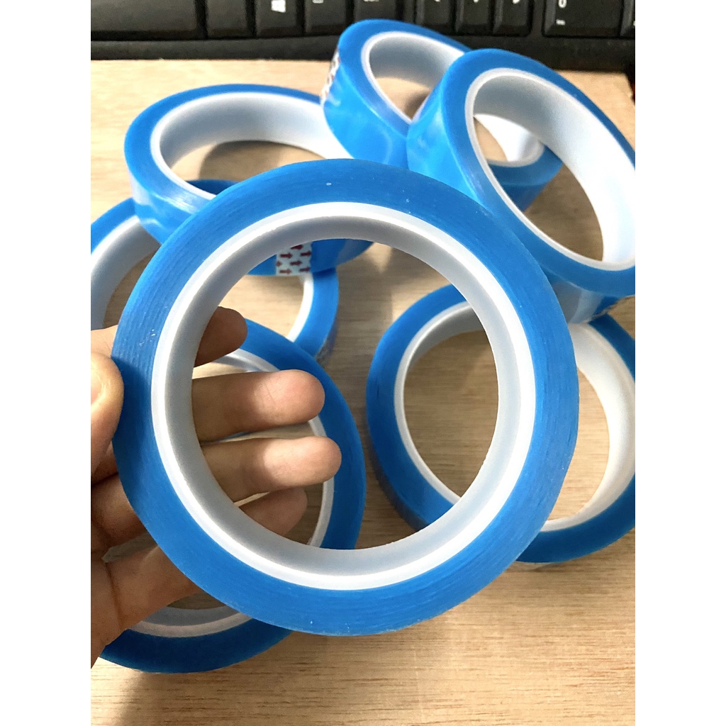 Băng keo xanh dán tủ lạnh và máy lạnh cố định tủ lạnh chuyên dụng 2 phân - 5 phân