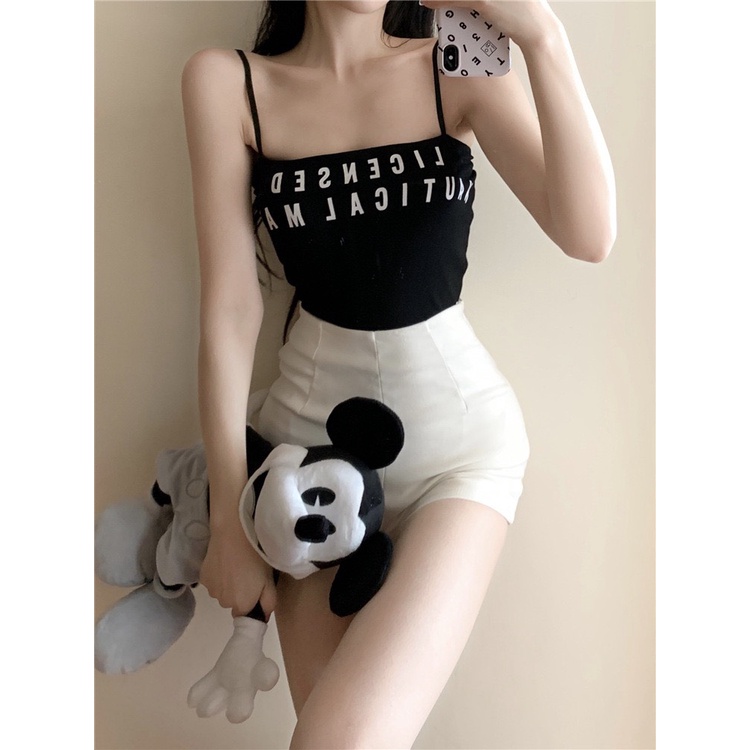 Áo bra 2 dây có đệm ngực, áo ống dáng croptop chất liệu gân thun co giãn 307