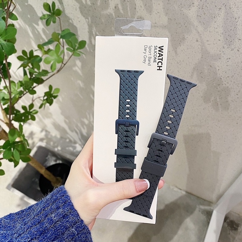 Dây đeo silicon cho dây đeo đồng hồ apple Series 11 10 46MM 9 ultra 8 7 6 SE 3 5 4 3 2 1 Band 44 / 40mm vòng tay cho i-watch Ultra 2 49MM 45MM 41MM 38 42 mm dây đeo cổ tay phụ kiện