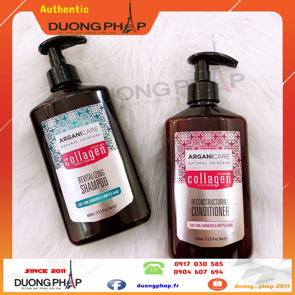 Cặp Dầu Gội Xả Arganicare Collagen 400ml Shopee Việt Nam 2965