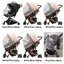 DWEL 1 Xe Đẩy Chống Muỗi Xe Đẩy An Toàn Phụ Kiện Full Cover Ngoài Trời Xe Đẩy Chống Vi Trùng Lưới