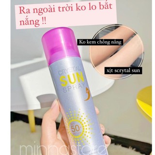 Xịt chống nắng Crystal Sun Spray SPF 50+ PA+++ 80ml