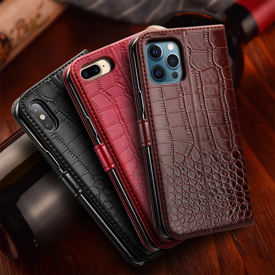 Ốp Lưng Điện Thoại Dạng Ví Da Lật Dành Cho iPhone 13 12 Pro Max 14 Mini 11 Pro Max Plus