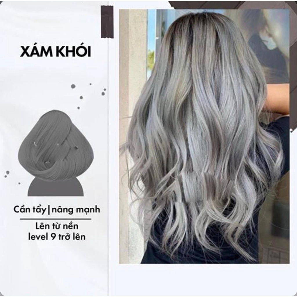 Nhuộm tóc màu khói xám sẽ mang đến cho bạn vẻ đẹp hiện đại, bí ẩn và cực kì thu hút. Hãy xem ngay hình ảnh tóc được nhuộm màu khói xám để tìm kiếm sự thay đổi cho mái tóc của bạn.