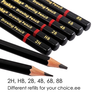 Hộp 12 bút chì 2B Foska QB043(2B)