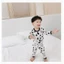 Đồ bộ quần áo dài tay hình bò sữa cho bé mặc thu đông QATE759 TB52