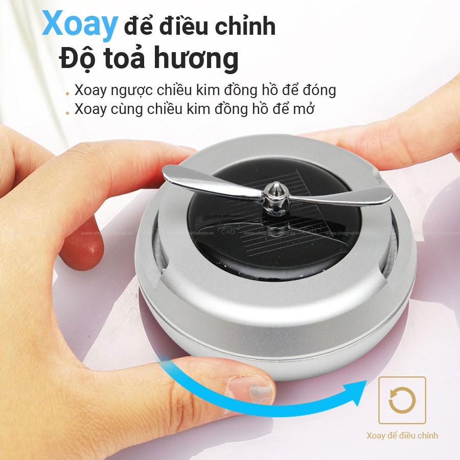 Sáp Thơm Cánh Quạt Năng Lượng Mặt Trời CIND T002 Màu Bạc 15g