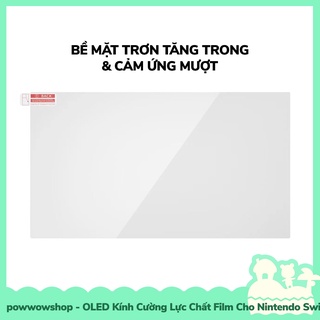 [Sẵn VN - Hỏa Tốc] OLED Kính Cường Lực Bảo Vệ Màn Hình, Hạn Chế Vân Tay Cho Máy Game Nintendo Switch OLED