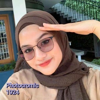 Kính Photochromic Chống Bức Xạ Máy Tính Kim Loại Chống Ánh Sáng Xanh Kính Mắt Dành Cho Nữ Kính Ống Kính Có Thể Thay Thế