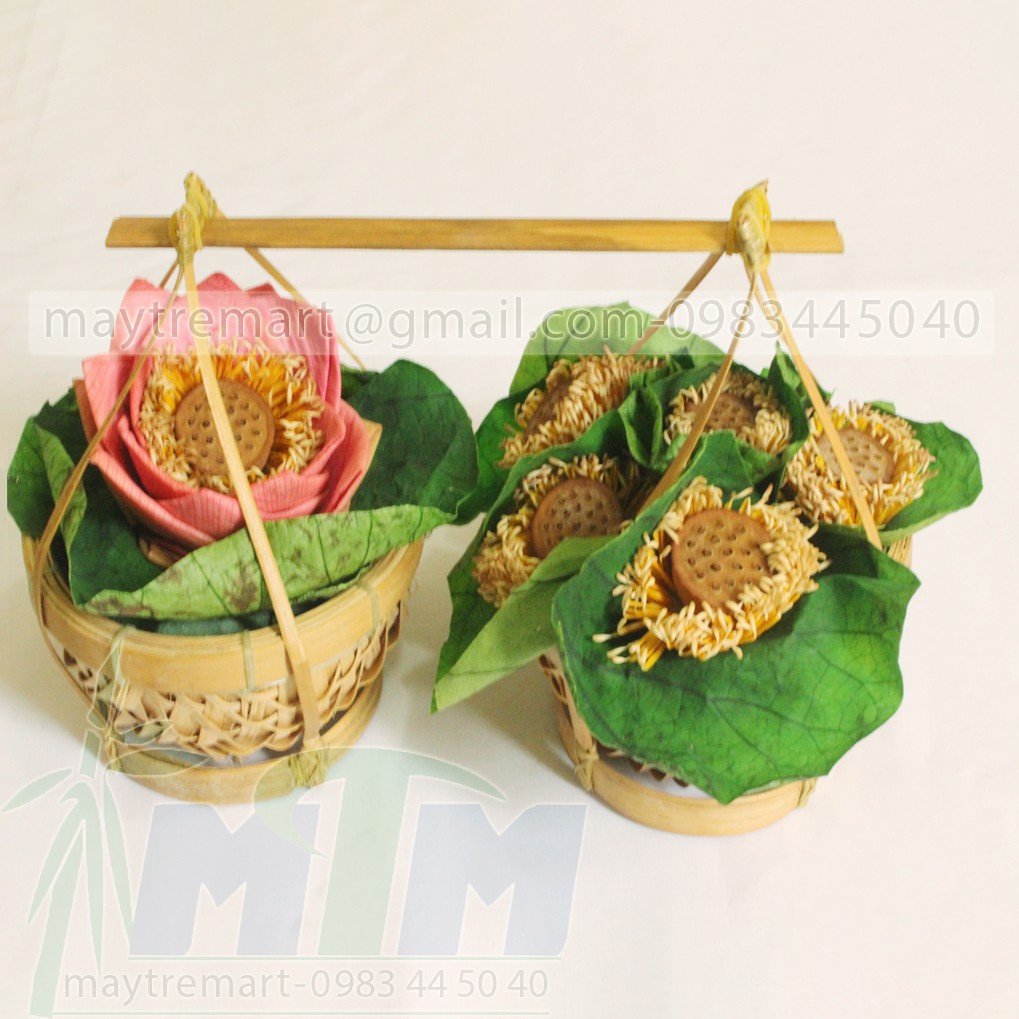 Quang gánh mây tre trang trí, decor - loại nhí | Shopee Việt Nam