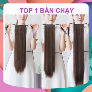 🎁TÓC GIẢ SIÊU CẤP🎁 CỘT TÓC THẲNG ĐỦ ĐỘ DÀI ĐỦ MÀU CÓ GHIM CÀI VÀ DÂY CỘT CHẮC CHẮN