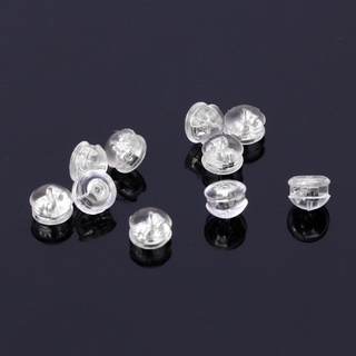 Kra 10x Lưng Ly Hợp Miếng Lót Cao Su Silicon Bông Tai Giữ Backstops Cho Trang Sức DIY
