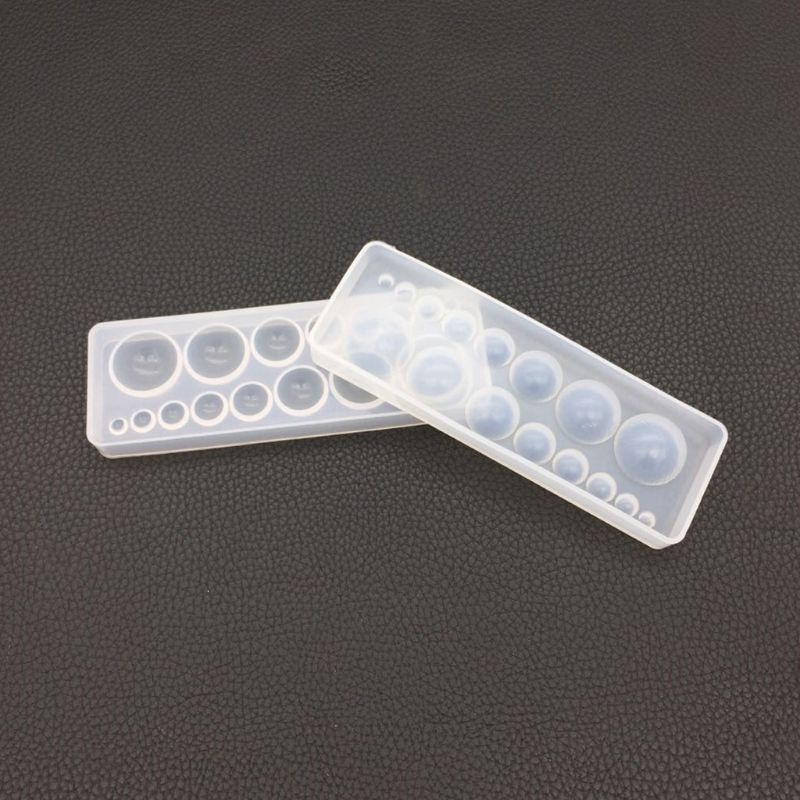 Wellb Khuôn Silicon Trong Suốt Tròn Hình Cầu Khuôn Fondant Khuôn Làm Arom