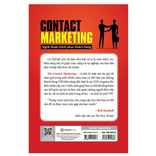 Sách - Contact Marketing - Nghệ thuật chinh phục khách hàng - Tác giả Stu Heinecke