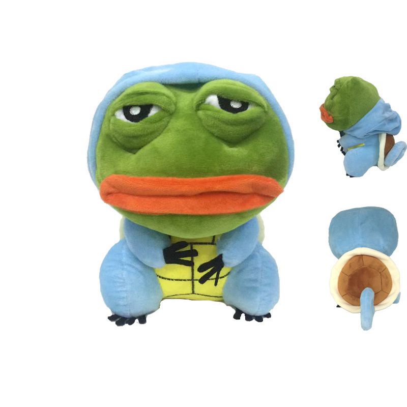 Đồ chơi nhồi bông hình hoạt họa Pokemon X chú ếch Pepe dùng hóa trang