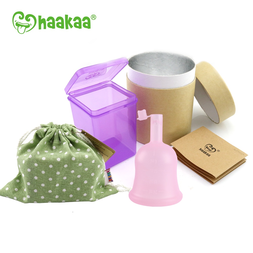 Mô tả Cốc Nguyệt San Cao Cấp Có Van FlowCup Haakaa, 100% silicone y tế cao cấp, Dung tích 18ml/24ml - 5