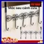 Móc Treo Quần Áo 1 Tầng - Móc Treo Quần 5 Tầng - Móc Treo Áo 5 Tầng- Móc Cài Sau Cửa, Móc Inox Treo Đồ