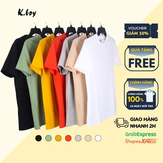 Áo Thun Nam trơn Tay Ngắn Basic 100% Cotton Đẹp Co Giãn, Dáng Suông  - AT01