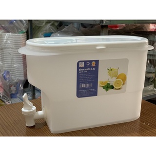 Bình đựng nước 3,5Lít Việt Nhật 6785,Bình có vòi 3,5L đựng nước trà,nước trái cây để trong tủ lạnh tiện lợi đa năng {H}