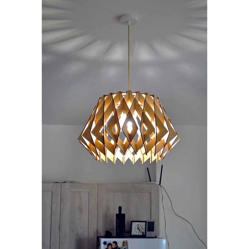 Đèn Gỗ DIY 062 decor trang trí nội thất