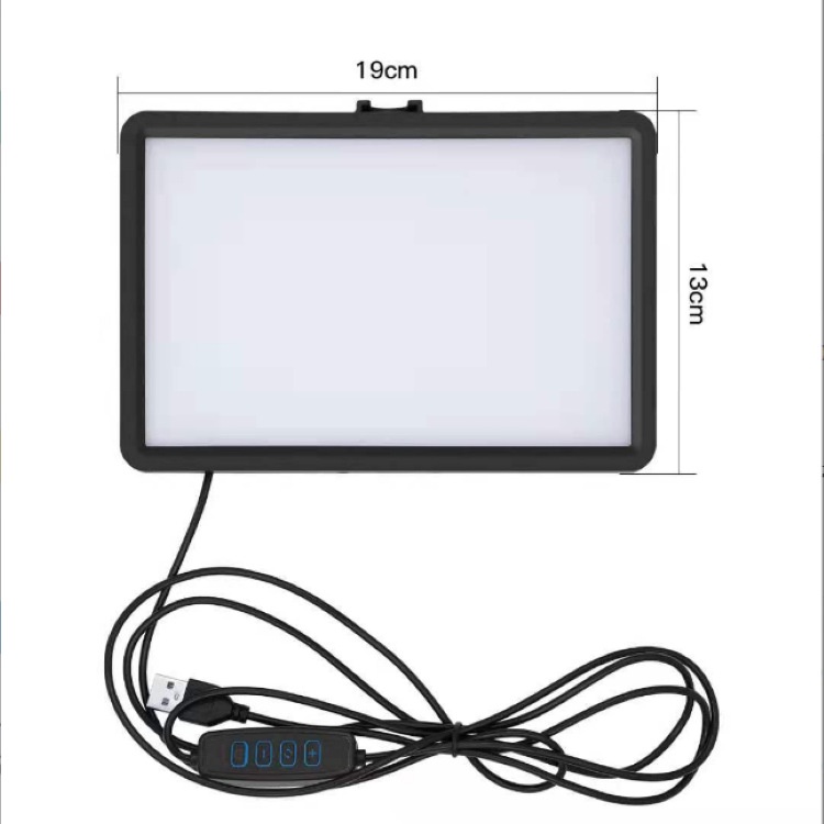 Đèn Livestream vuông Led Andoer 8 inch 4 màu thay đổi ánh sáng kép cho chụp ảnh quay video kèm chân