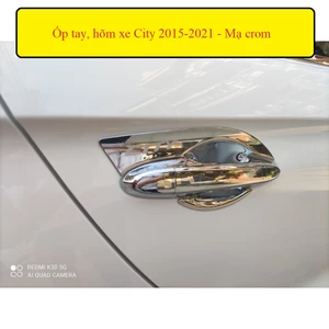 Ốp Tay nắm, hõm cửa xe Honda City đời 2015 ->2020, 2021 - ĐẾN NAY - Mạ Crom cao cấp