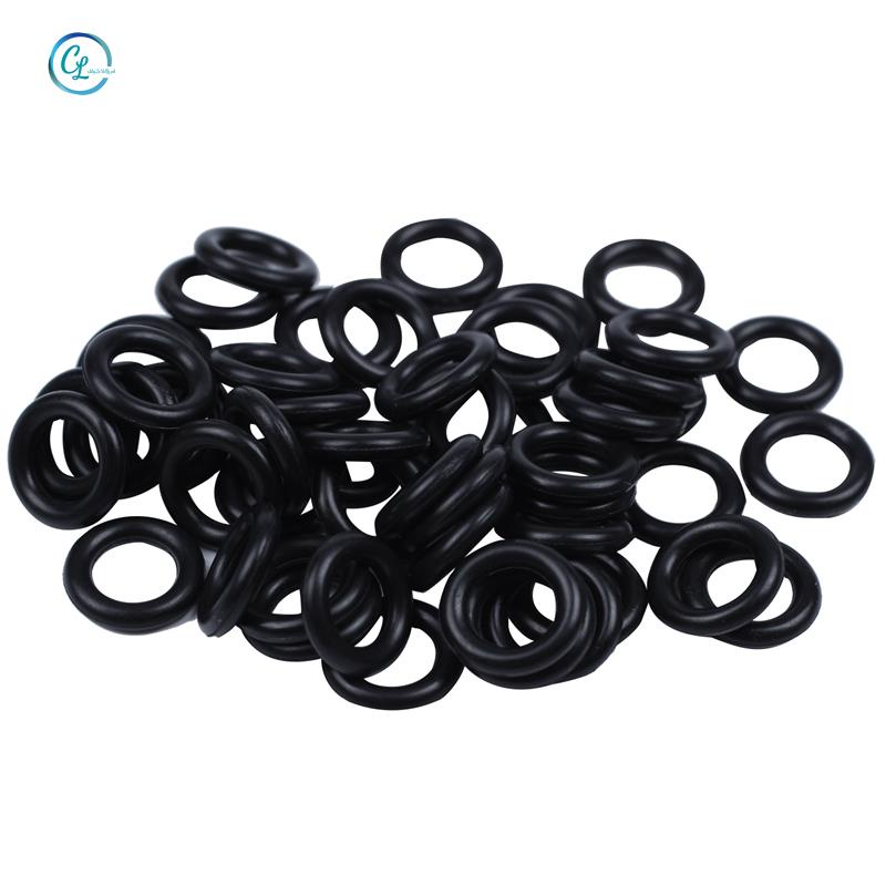 Set 50 vòng đệm cao su màu đen 12mm x 2,5 mm x 7 mm
