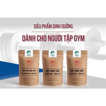 Bột Ngũ Cốc Dinh Dưỡng Cho Người Tập Gym – Tăng Cơ, Giảm Mỡ, Tăng Cân Tự Nhiên, 100% Ngũ Cốc Nguyên Chất