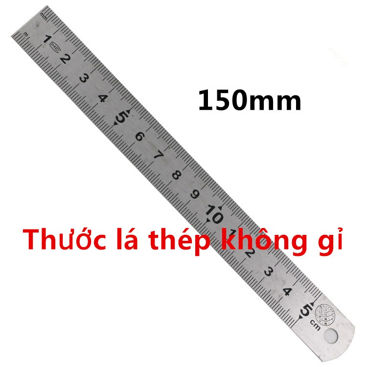 Thước lá thép không gỉ 150mm(phukien303 xả hàng-có hàng sẵn) | Shopee ...