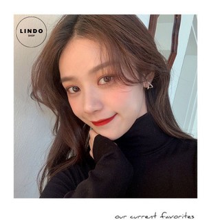 Khuyên tai/Bông tai nữ hình tim đính đá LINDO