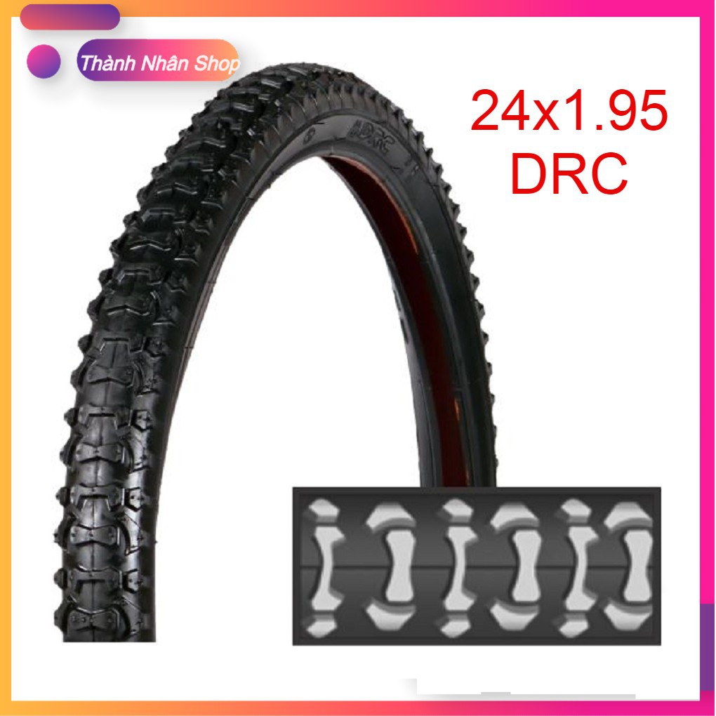 Vỏ [Lốp] xe đạp thể thao 24x1.95 Chính Hãng DRC | Shopee Việt Nam