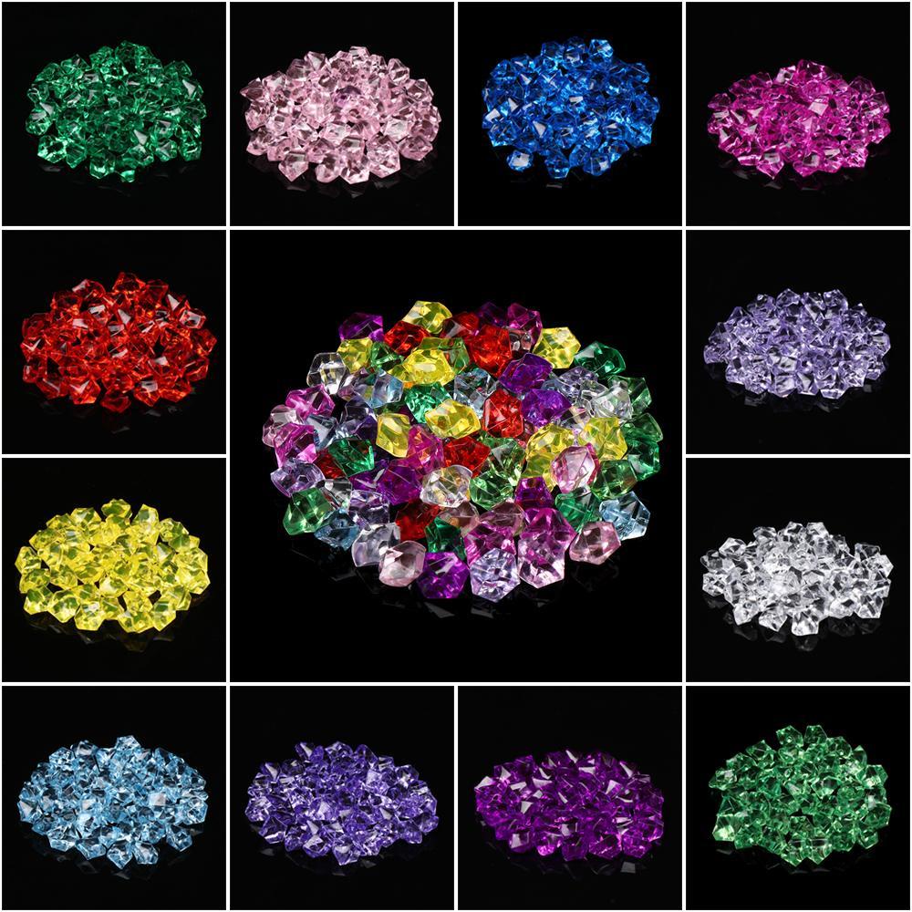 LAKAM 50 Cái / túi Đá Nhân Tạo Cobblestones Nhiều Màu Sắc Bể Cá Trang Trí Confetti Cưới Trang Trí Nhà Vườn Sỏi