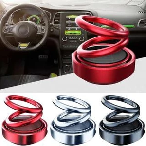 Khử mùi ô tô, Vòng xoay vô cực sáp thơm cao cấp khử mùi cho ô tô tự quay bằng năng lượng mặt trời