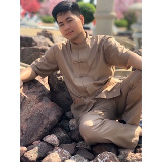 LTụ Thêu Túi Áo Tay Ngắn# Quần Áo Nam